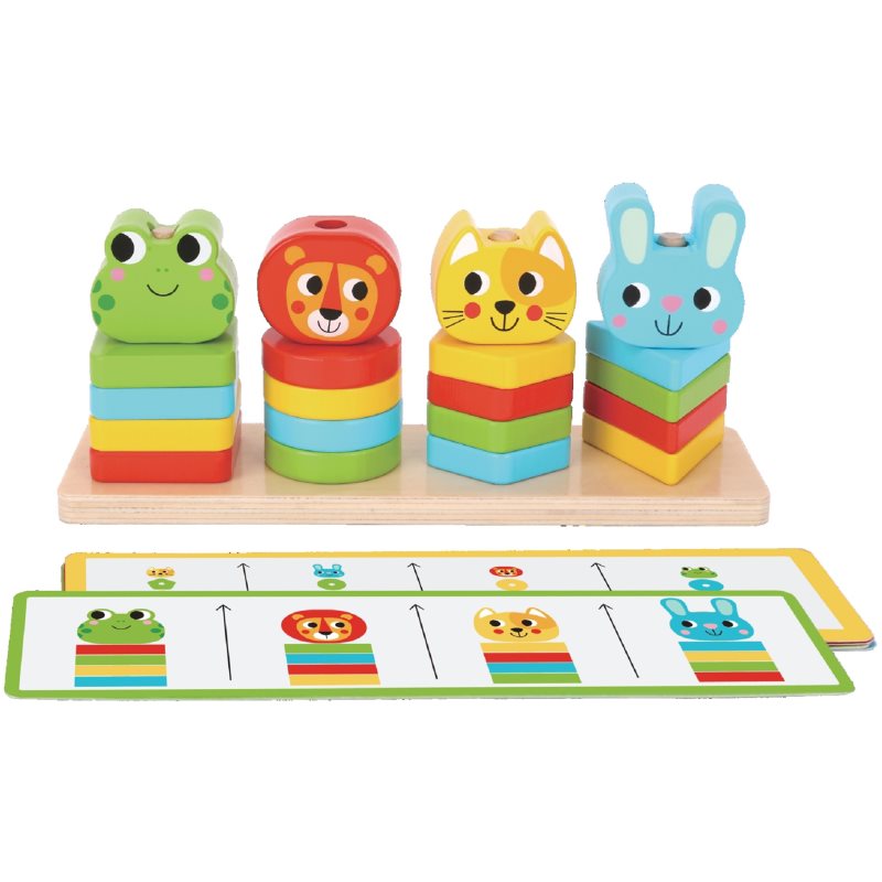 2Kids Toys Wooden Activity Toy Friends jucărie cu activități din lemn 18 m+ 27 buc-ro