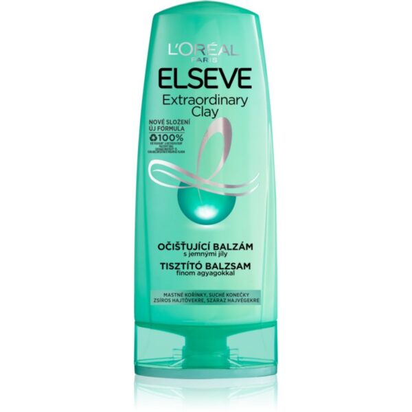 L’Oréal Paris Elseve Extraordinary Clay balsam de curatare pentru par gras 400 ml