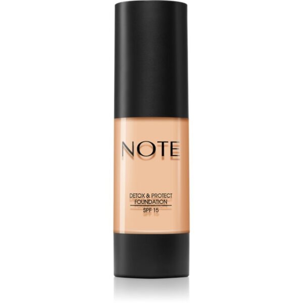 Note Cosmetique Detox & Protect machiaj lichid cu un finisaj mat SPF 15 culoare 01 Beige 30 ml