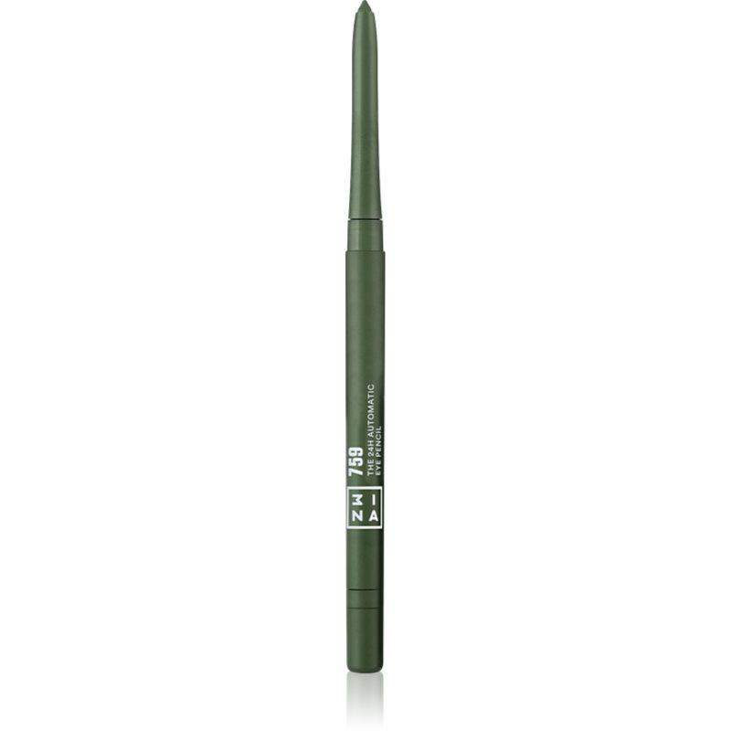 3INA The 24H Automatic Eye Pencil dermatograf persistent culoare 759 - Olive green 0