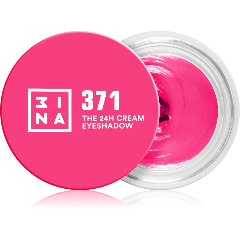 3INA The 24H Cream Eyeshadow fard de pleoape cremos culoare 371 - Electric Pink 3 ml-ro