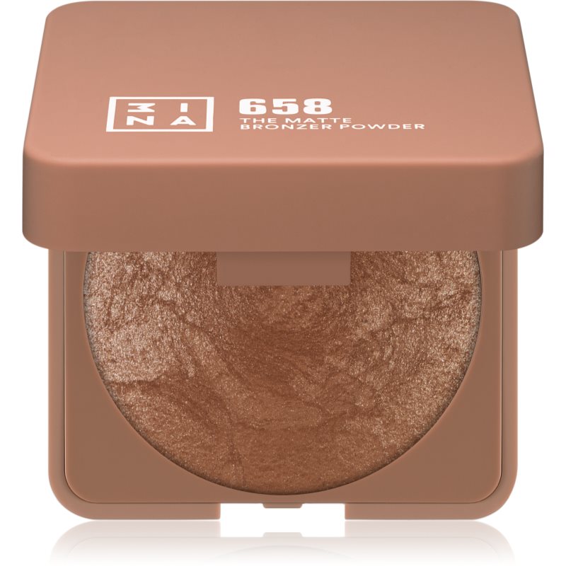3INA The Bronzer Powder pudra compacta pentru bronzat culoare 658 Matte Sand 7 g-ro