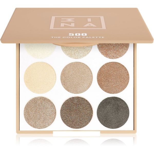 3INA The Color Palette paleta farduri de ochi culoare 500 Multicolor 9 g-ro