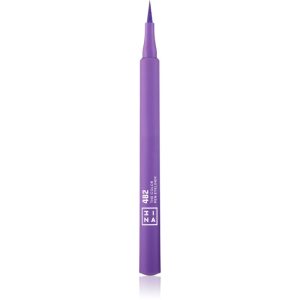 3INA The Color Pen Eyeliner tuș de ochi tip cariocă culoare 482 - Purple 1 ml-Țena