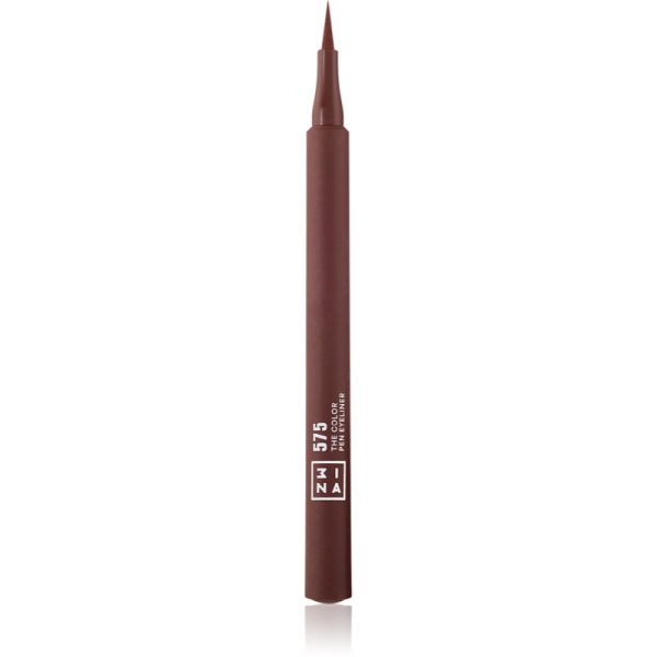 3INA The Color Pen Eyeliner tuș de ochi tip cariocă culoare 575 - Brown 1 ml-Țena