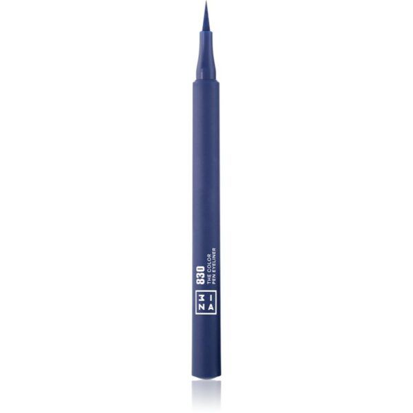3INA The Color Pen Eyeliner tuș de ochi tip cariocă culoare 830 - Navy blue 1 ml-Țena