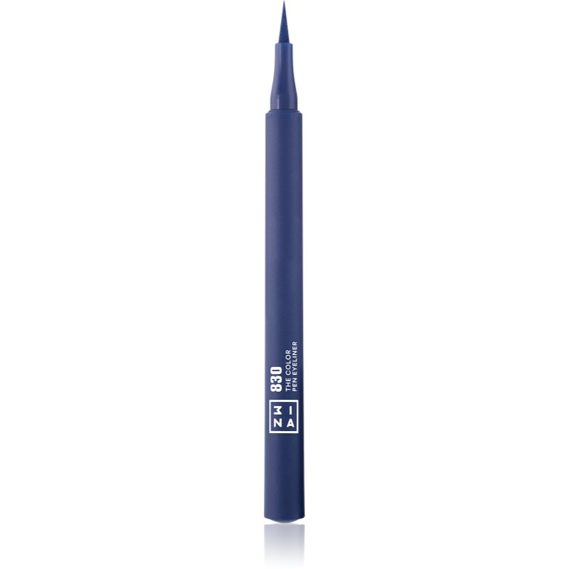 3INA The Color Pen Eyeliner tuș de ochi tip cariocă culoare 830 - Navy blue 1 ml-Țena