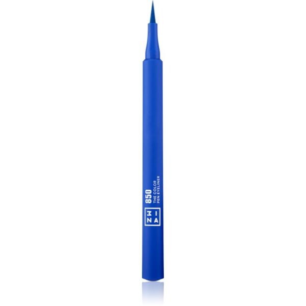 3INA The Color Pen Eyeliner tuș de ochi tip cariocă culoare 850 - Blue 1 ml-Țena