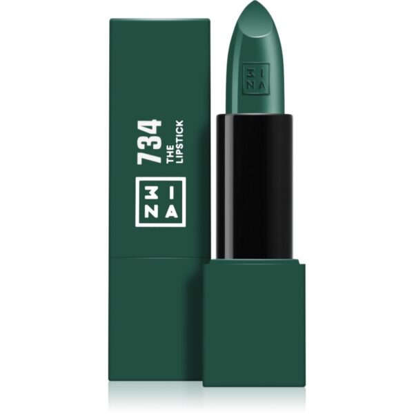 3INA The Lipstick ruj culoare 734 - Green 4