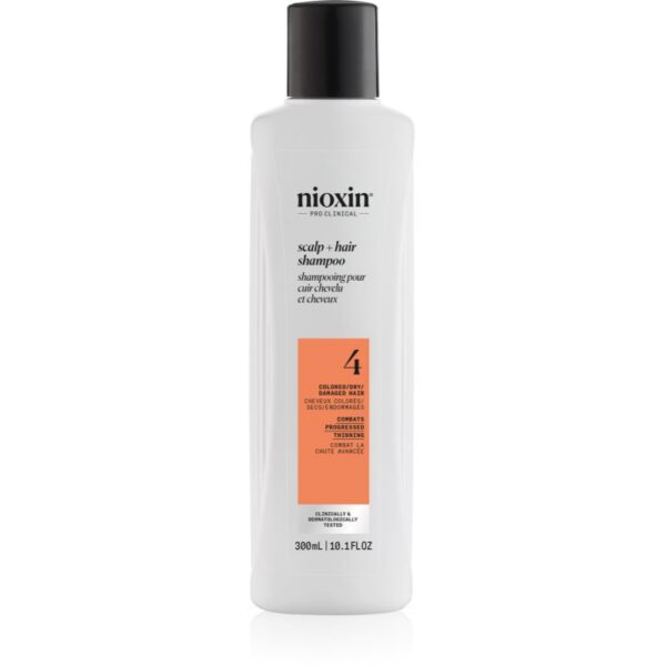 Nioxin System 4 Scalp + Hair Shampoo sampon delicat pentru par vopsit si deteriorat 300 ml