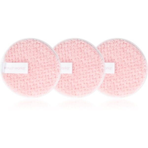 Brushworks Reusable Makeup Remover Pads dischete demachiante lavabile 3 buc