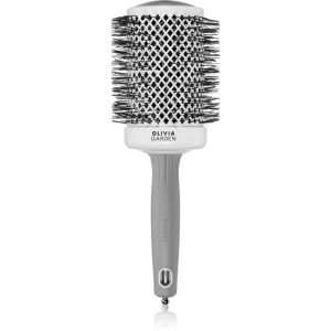 Olivia Garden Expert Shine Wavy Bristles White&Grey perie de par průměr 65 mm 1 buc