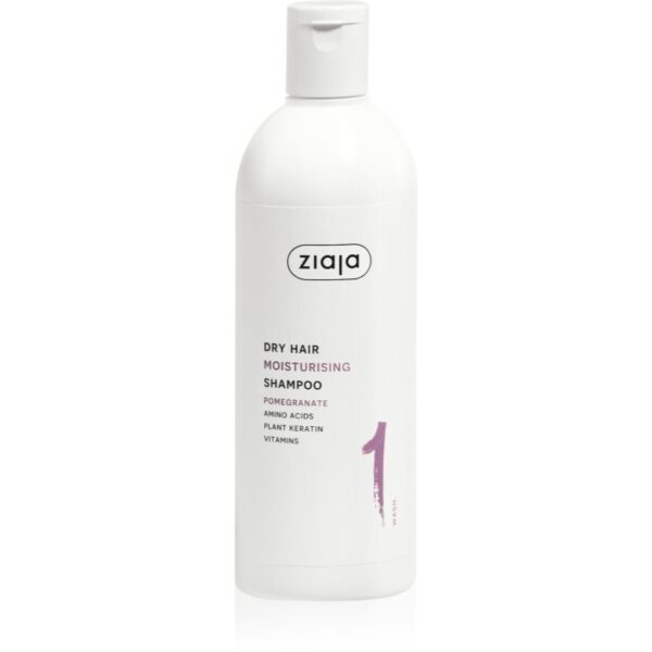 Ziaja Plant Essentials Pomegranate sampon hidratant pentru par uscat 400 ml