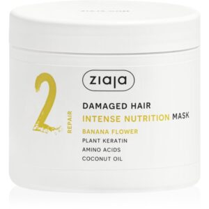 Ziaja Plant Essentials Banana Flower masca de par hranitoare pentru par deteriorat 350 ml