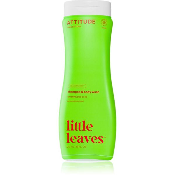 Attitude Little Leaves Watermelon & Coco gel si sampon pentru bebelusi 473 ml