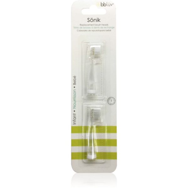 BBLÜV Sönik capete de schimb pentru periuta de dinti Infant 0-18m 2 buc