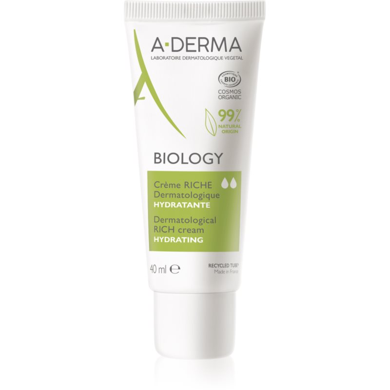 A-Derma Biology Rich Cream produs hrănitor pentru ten uscat sensibil si foarte uscat 40 ml-Țena
