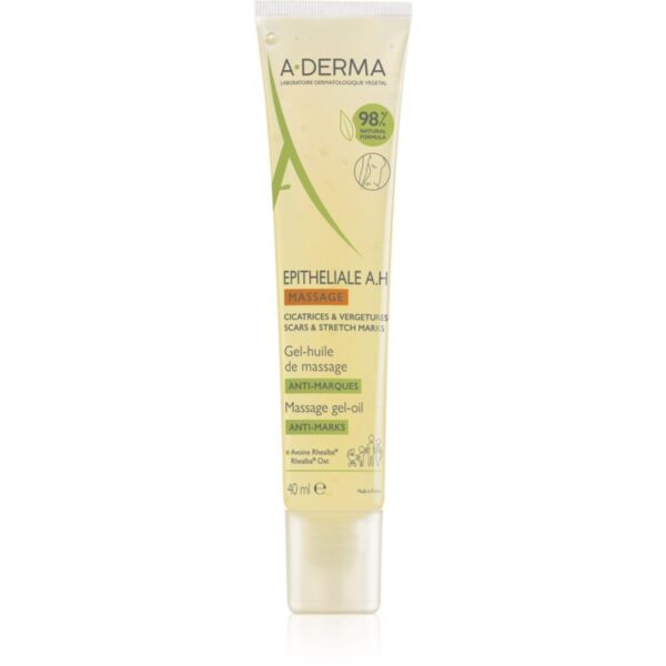 A-Derma Epitheliale A.H. Duo Massage Gel-Oil gel-ulei de masaj pentru cicatrici și vergeturi 40 ml-ro