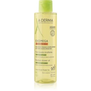 A-Derma Exomega Control Emollient Shower Oil ulei de duș emolient pentru piele uscata spre atopica 200 ml-Țena