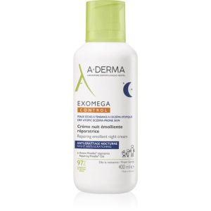 A-Derma Exomega Control Repairing Emollient Night Cream crema regeneratoare de noapte contra zgârierii 400 ml-ro