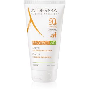 A-Derma Protect AD Cream cremă cu protecție solară pentru piele atopică SPF 50+ 150 ml-Țena