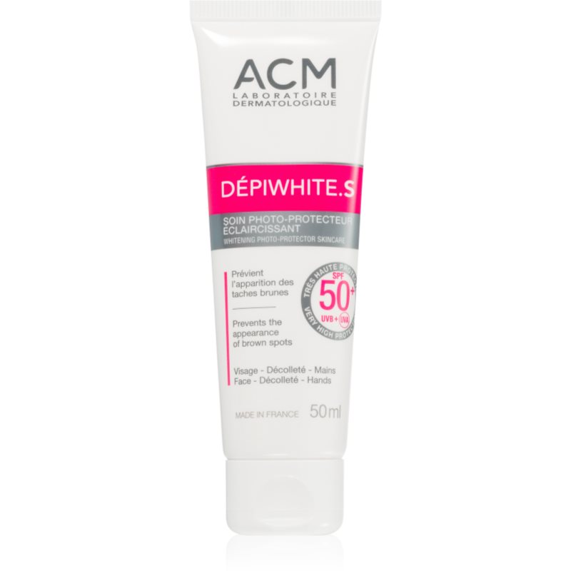 ACM Dépiwhite S cremă protectoare pentru fata si decolteu SPF 50+ 50 ml-Țena