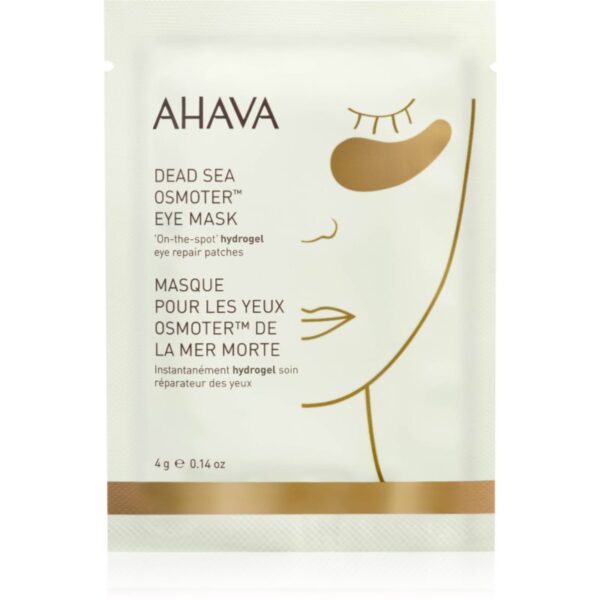 AHAVA Dead Sea Osmoter masca hidrogel pentru ochi pentru luminozitate si hidratare 4 g-ro