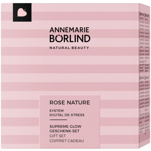 ANNEMARIE BÖRLIND Rose Nature Supreme Glow X-MAS Set set cadou pentru o piele perfecta-Țena