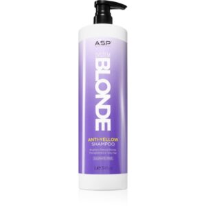 ASP System Blonde Anti-Yellow sampon pentru stralucire pentru părul blond şi gri 1000 ml-Țena