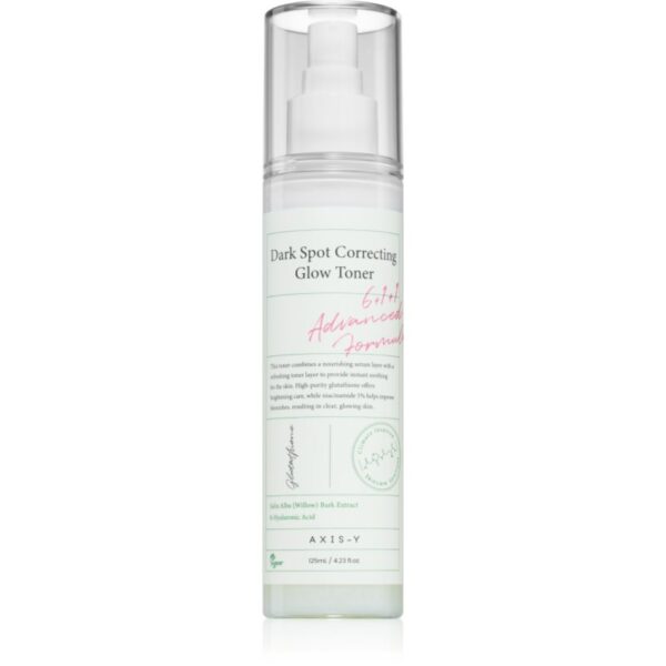 AXIS-Y 6+1+1 Advanced Formula Dark Spot Correcting Glow Toner solutie tonica cu efect de iluminare pentru piele cu hiperpigmentare 125 ml-ro