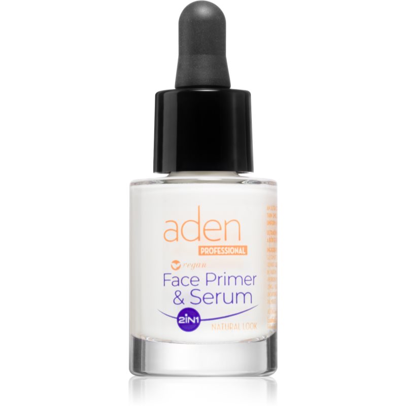 Aden Cosmetics 2in1 Face Primer & Serum Fundatia serului lucios 15 ml-Țena