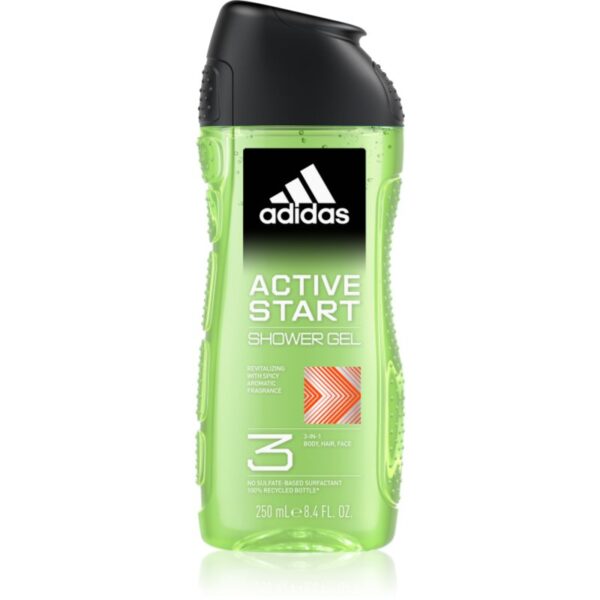 Adidas 3 Active Start gel de duș pentru bărbați 250 ml-Țena