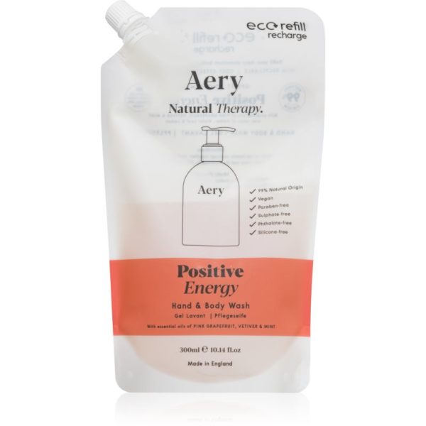 Aery Aromatherapy Positive Energy săpun lichid pentru maini si corp Refil 300 ml-ro