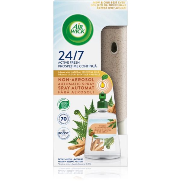 Air Wick Active Fresh Fresh Sandalwood odorizant de aer automat cu reîncărcare 228 ml-ro