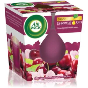 Air Wick Essential Oil Mountain Berry Blossom lumânare parfumată 105 g-ro