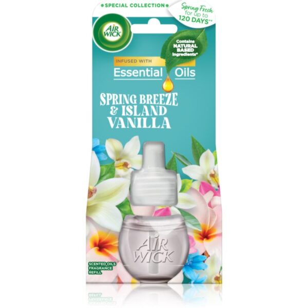 Air Wick Spring Fresh Spring Breeze & Island Vanilla odorizant electric rezervă 19 ml-ro