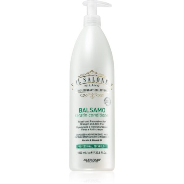 Alfaparf Milano Il Salone Milano Keratin balsam pentru regenerare pentru par deteriorat 1000 ml-Țena