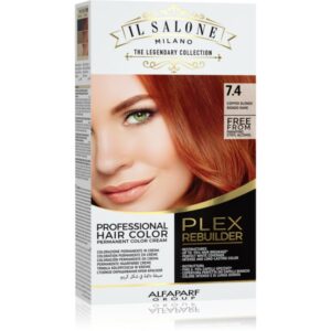 Alfaparf Milano Il Salone Milano Plex Rebuilder Culoare permanenta pentru par culoare 7.4 - Copper Blonde 1 buc-Țena