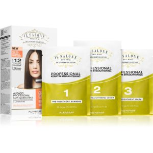 Alfaparf Milano Il Salone Milano Straightening Kit tratament de îngrijire pentru par sensibil Illuminating Linseed Oil 1 buc-ro