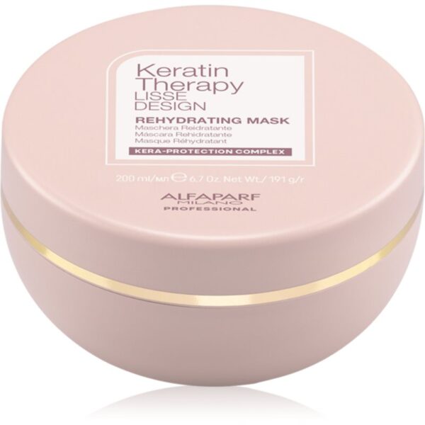 Alfaparf Milano Keratin Therapy Lisse Design masca rehidratanta pentru un par stralucitor si catifelat 200 ml-ro