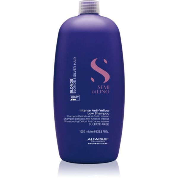 Alfaparf Milano Semi di Lino Blonde șampon nuanțator pentru parul blond cu suvite 1000 ml-Țena