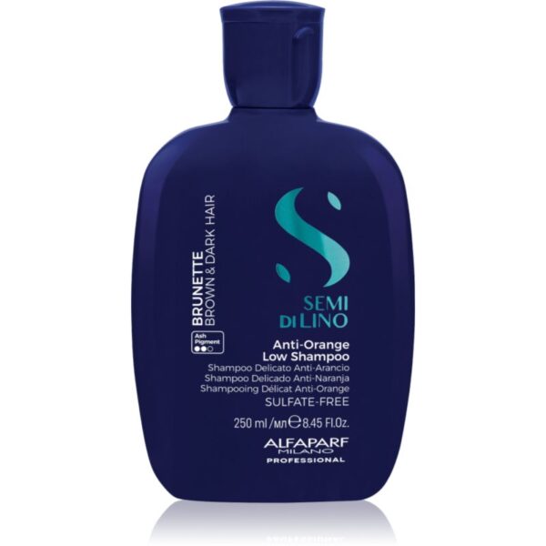 Alfaparf Milano Semi di Lino Brunette șampon nuanțator neutralizarea subtonurilor de alamă 250 ml-Țena
