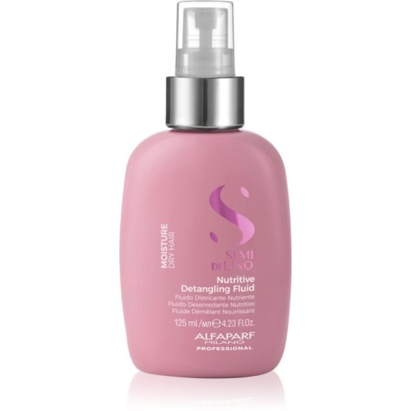 Alfaparf Milano Semi di Lino Moisture Nutritive Detangling Fluid tratament de hidratare fara clatire pentru par usor de pieptanat 125 ml-ro