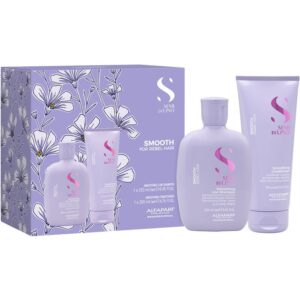 Alfaparf Milano Semi di Lino Smooth Kit set pentru par indisciplinat-Țena