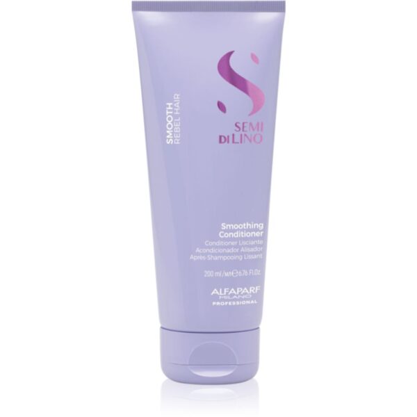 Alfaparf Milano Semi di Lino Smooth balsam cu efect de netezire pentru par indisciplinat 200 ml-Țena
