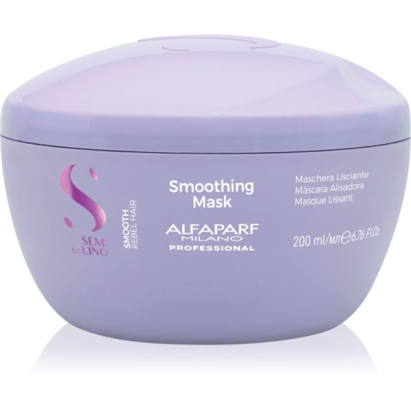 Alfaparf Milano Semi di Lino Smooth masca de netezire pentru par indisciplinat 200 ml-Țena