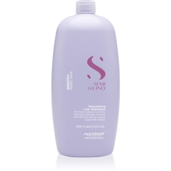 Alfaparf Milano Semi di Lino Smooth sampon pentru indreptarea parului pentru par indisciplinat 1000 ml-ro