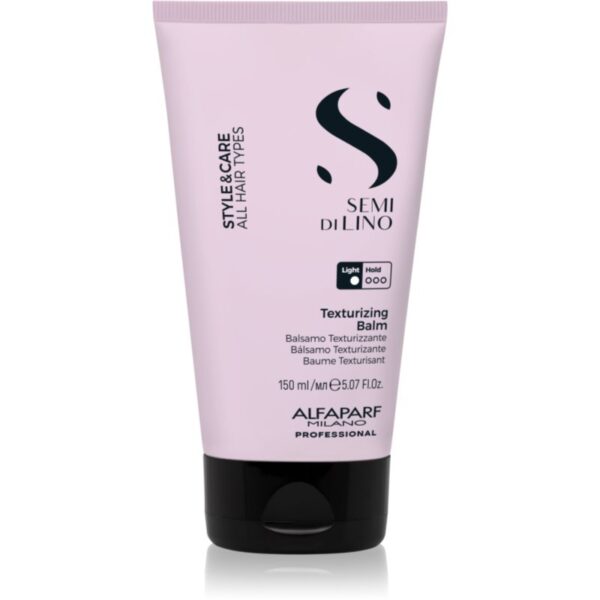 Alfaparf Milano Semi di Lino Style&Care Texturizing Balm cremă hidratantă de coafat pentru un look natural 150 ml-ro