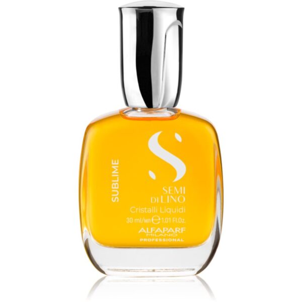 Alfaparf Milano Semi di Lino Sublime Cristalli ulei hidratant pentru un par stralucitor si catifelat 30 ml-Țena