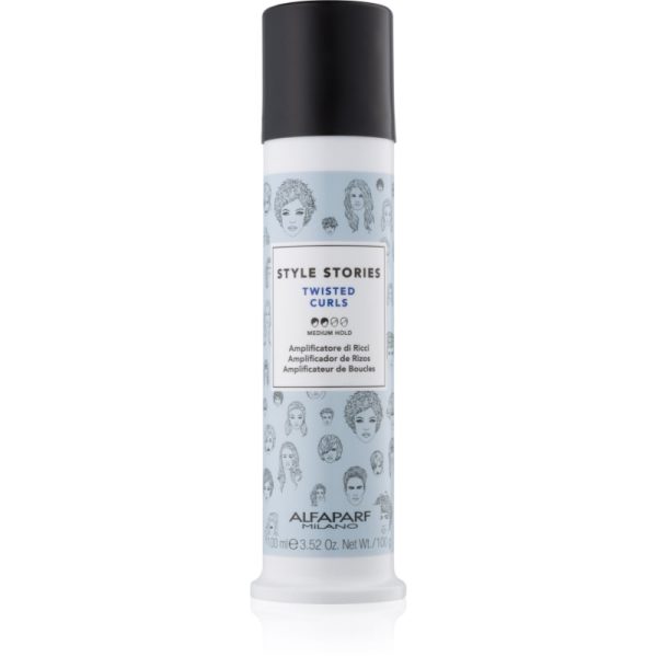 Alfaparf Milano Style Stories The Range Texturizing cremă styling pentru definirea buclelor fixare medie Twisted Curls 100 ml-ro